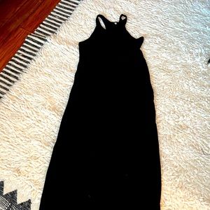 Black Cotton Maxi Dress